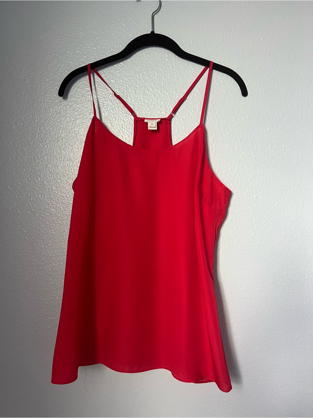 J. Crew Factory Red Spaghetti-Strap Racerback Camisole